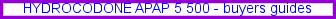 Hydrocodone apap 5 500